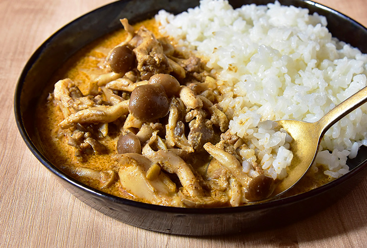 牛乳きのこカレー