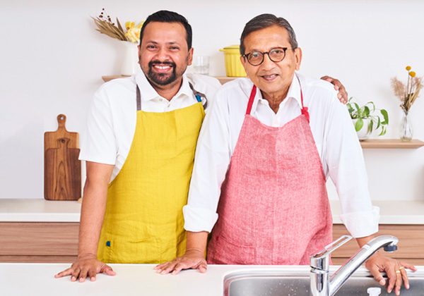 カレーの壺生産者 マリオさん＆シェランさん親子