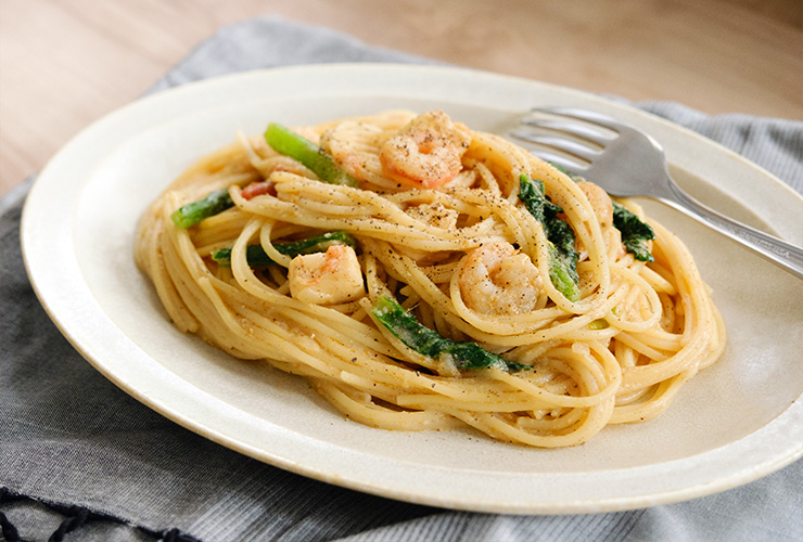 シーフード・クリーミー・カレーパスタ